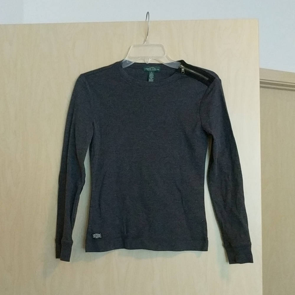 Gray Ralph Lauren Long Sleeve Tee S